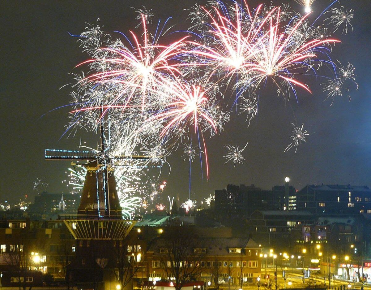 Feuerwerk in Amsterdam