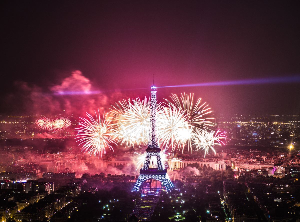 Feuerwerk am Eiffelturm